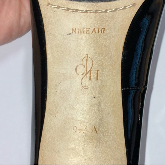 Cole Haan NikeAir Kitten Heel Pumps Sz 9.5 AA Black Patent Leather - Picture 9 of 9